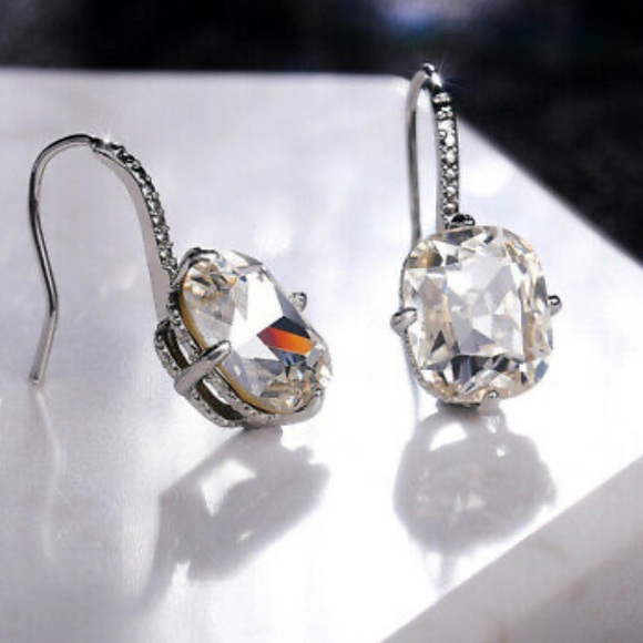 NEW 925 Sterling silver Diamond Earrings - Picture 4 of 6